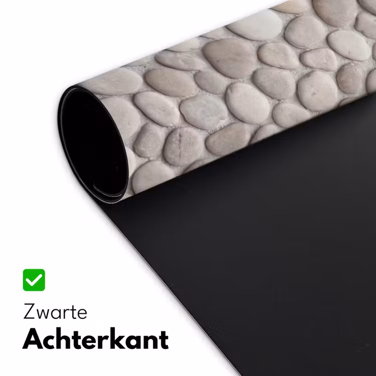 Steen - Kiezel - Natuur - Minimalistisch - Beige Muismat XXL klein -sfeer2