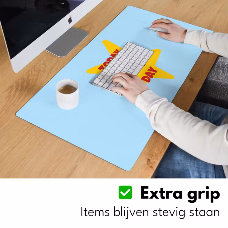 Ster - Today is a good day - Blauw Muismat XXL klein -sfeer3