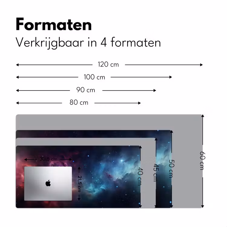 sterrenhemel-neon-ruimte-gaming Muismat XXL klein -sfeer5