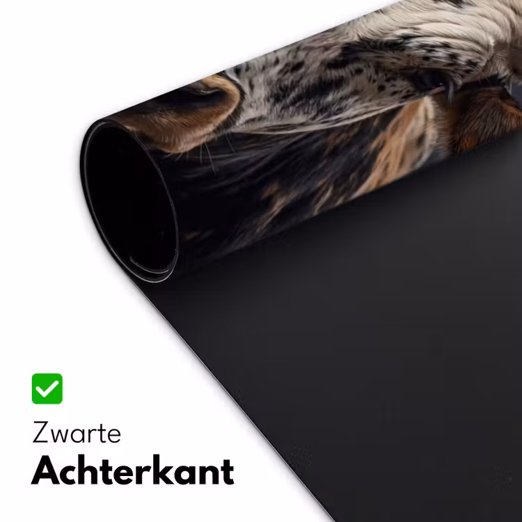 Stier - Kleurrijk - Hoorns Muismat XXL klein -sfeer2