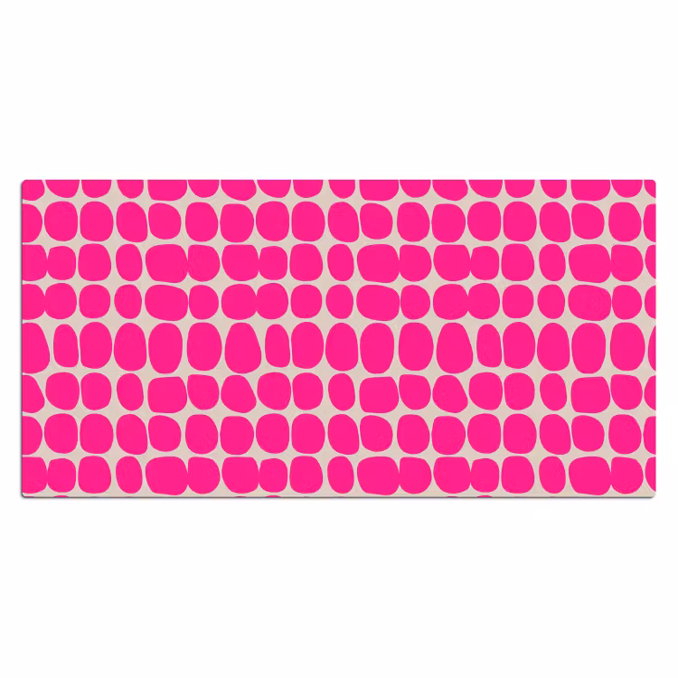 Stippen - Patroon - Roze Muismat XXL klein 681 -3d_leeg