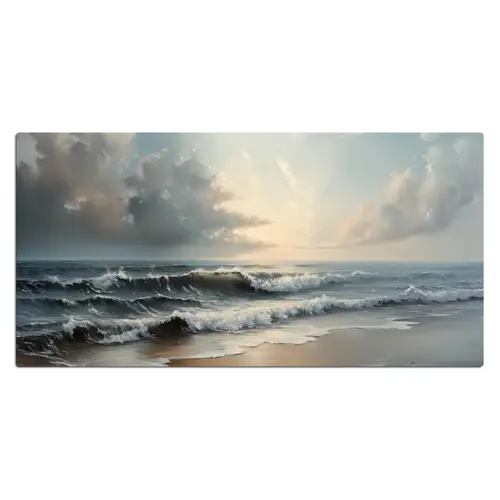 Strand - Zee - Zonsondergang Muismat XXL klein -3d_leeg