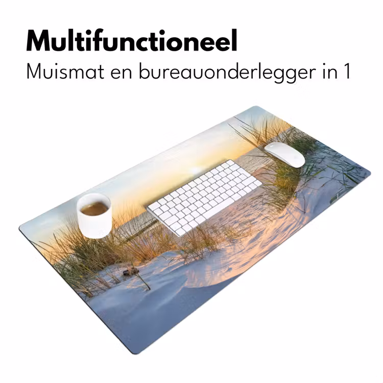 Strand - Zon - Duin - Gras - Zand - Horizon Muismat XXL klein -sfeer4