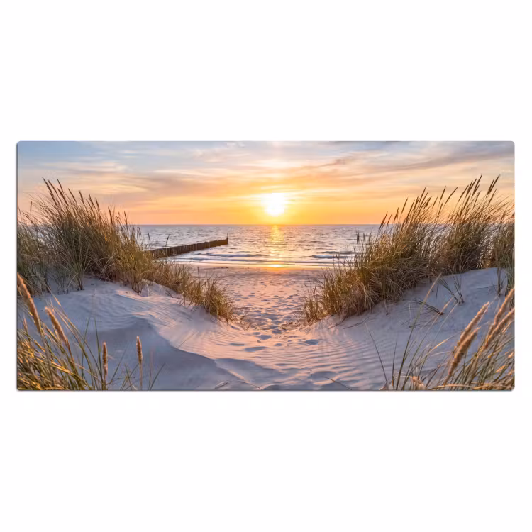 Strand - Zonsondergang - Natuur - Landschap Muismat XXL klein -3d_leeg