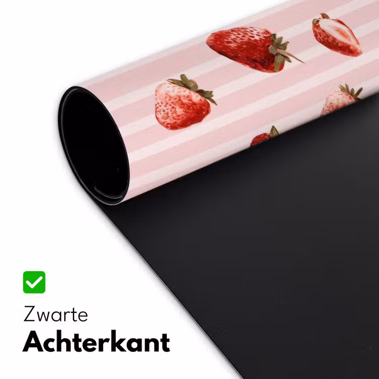 Strepen - Aardbei - Roze Muismat XXL klein 681 -sfeer2