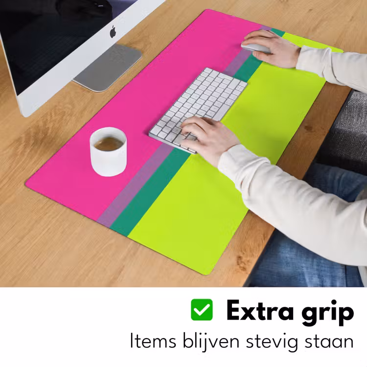 Strepen - Modern - Kleurrijk Muismat XXL klein -sfeer3