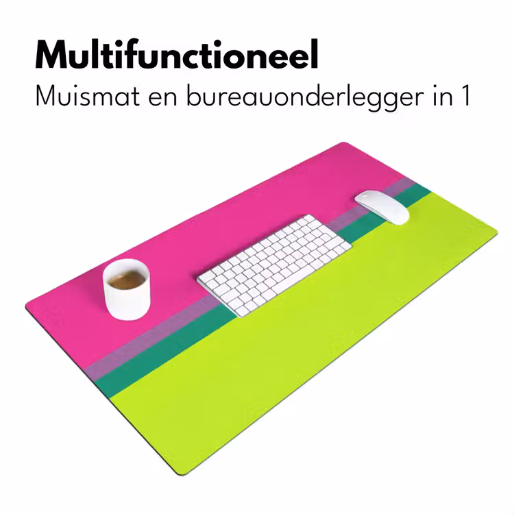 Strepen - Modern - Kleurrijk Muismat XXL klein -sfeer4