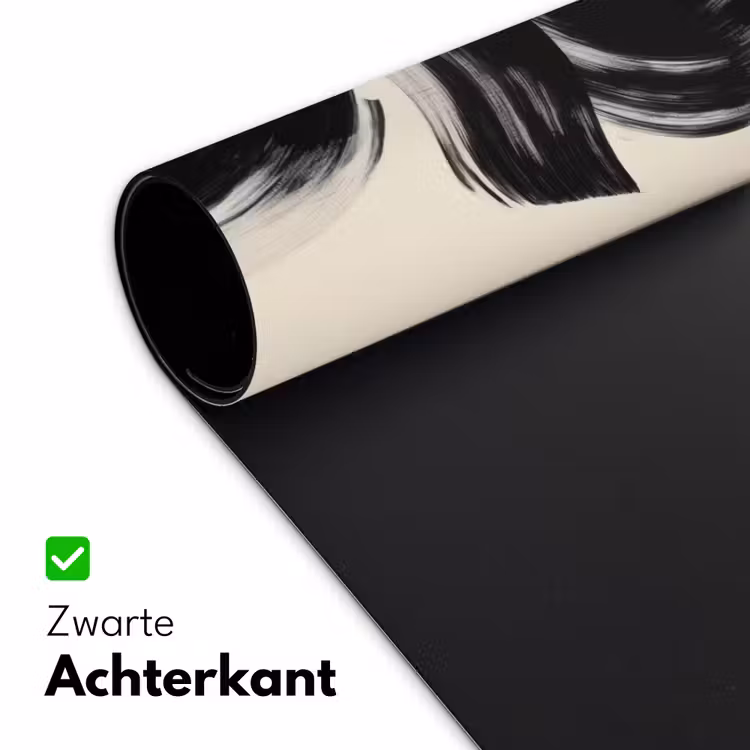 Strepen - Zwart - Abstract Muismat XXL klein -sfeer2
