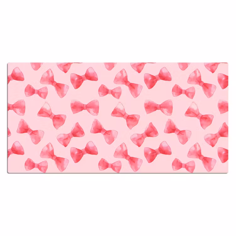 Strikken - Aquarel - Roze Muismat XXL klein 681 -3d_leeg