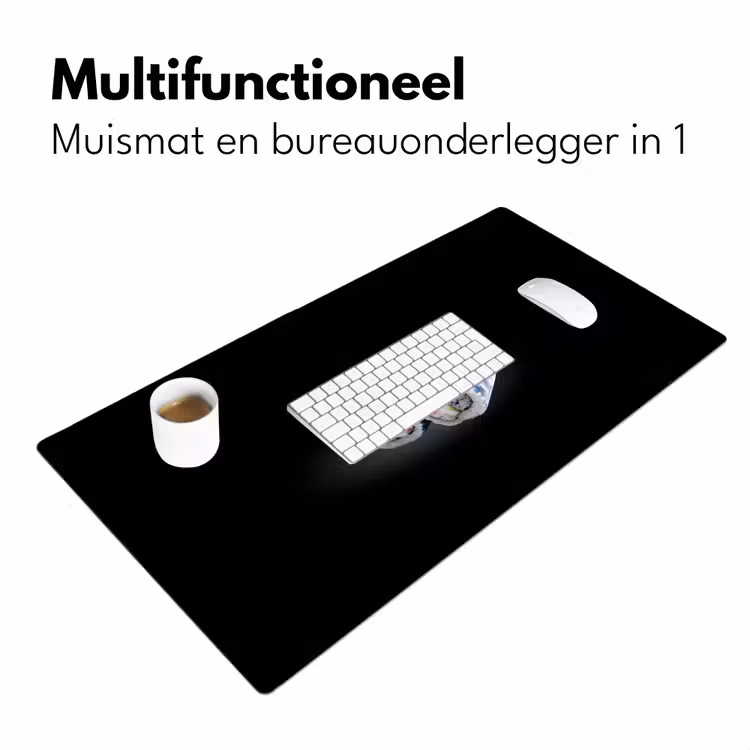 Sushi - Delfts blauw - Rijst - Vis - Elegant Muismat XXL klein -sfeer4