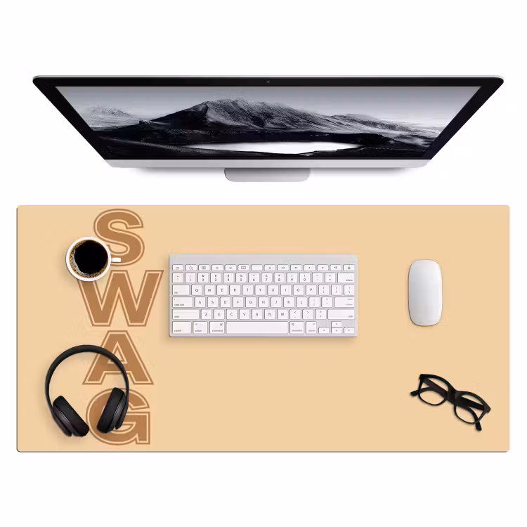 Swag - Bruin - Beige Muismat XXL klein -3d