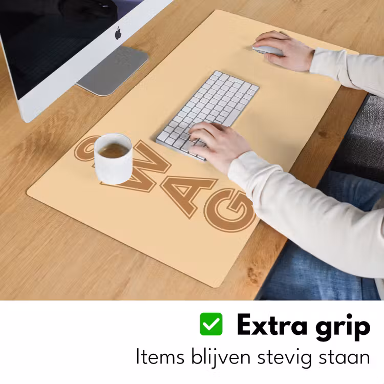 Swag - Bruin - Beige Muismat XXL klein -sfeer3