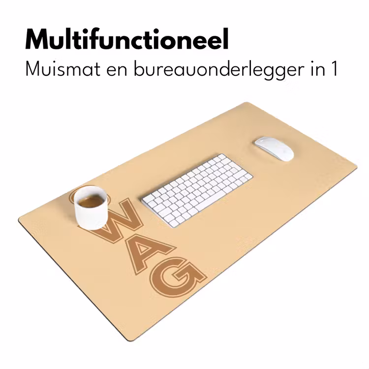 Swag - Bruin - Beige Muismat XXL klein -sfeer4