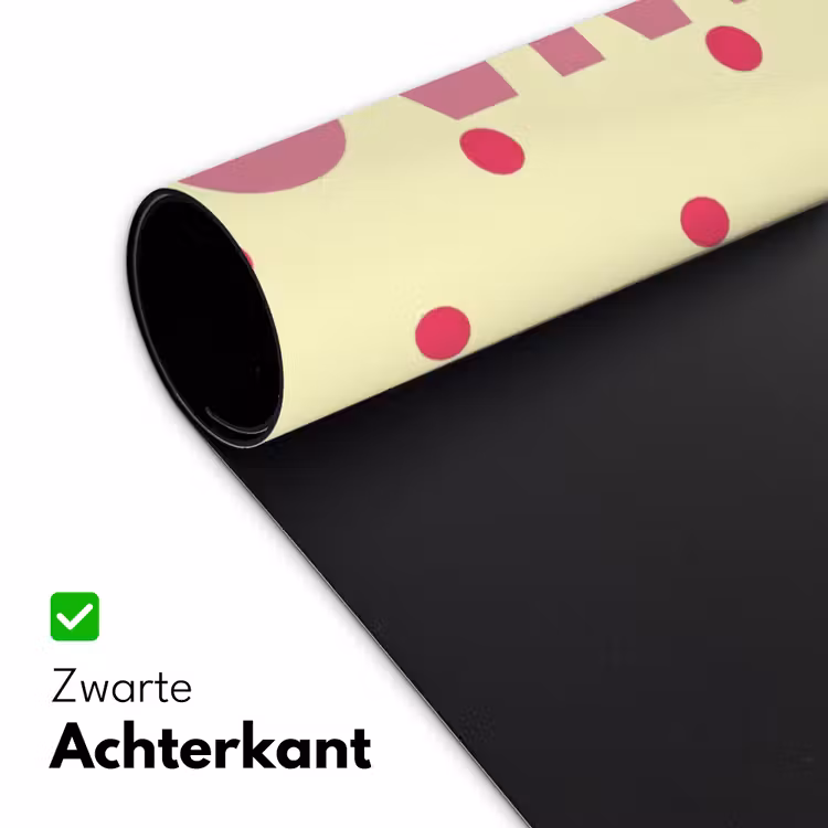 Swag - Roze - Stippen - Geel Muismat XXL klein -sfeer2
