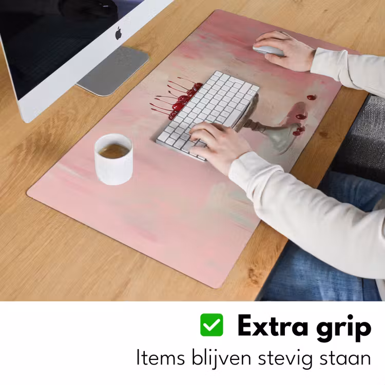 Taart - Pink - Cherry Muismat XXL klein -sfeer3