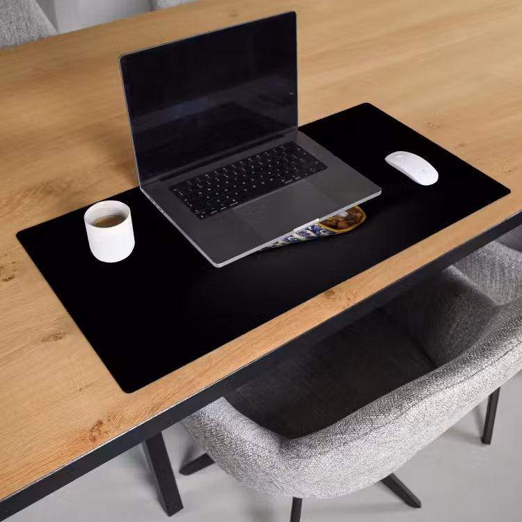 Taco - Vlees - Salade - Delftsblauw - Motief Muismat XXL klein -sfeer1