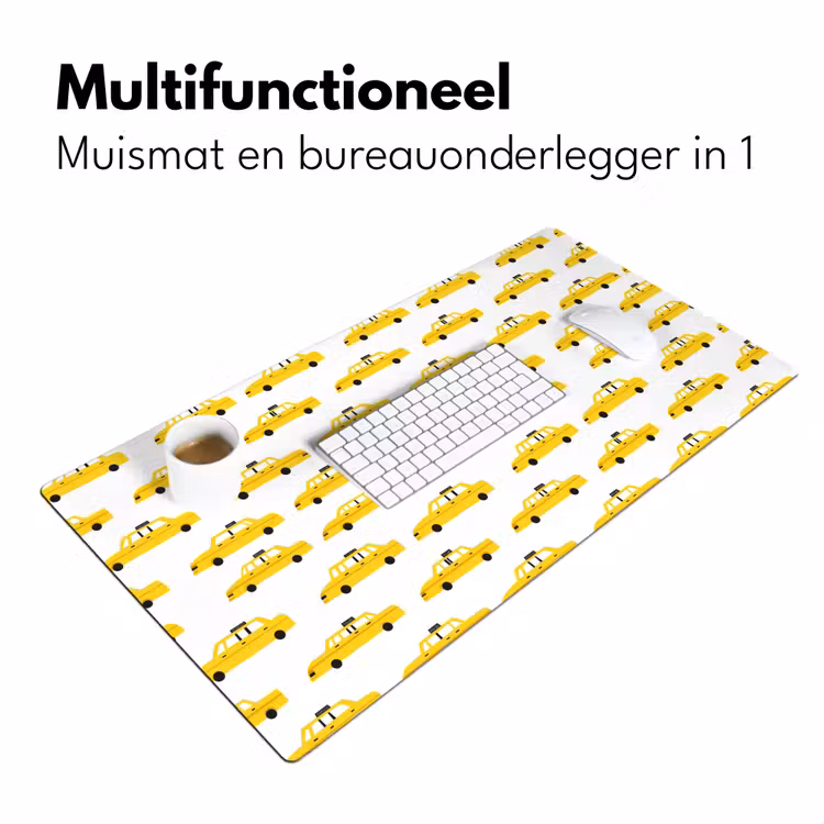 Taxi - Iconisch - Geel Muismat XXL klein 681 -sfeer4