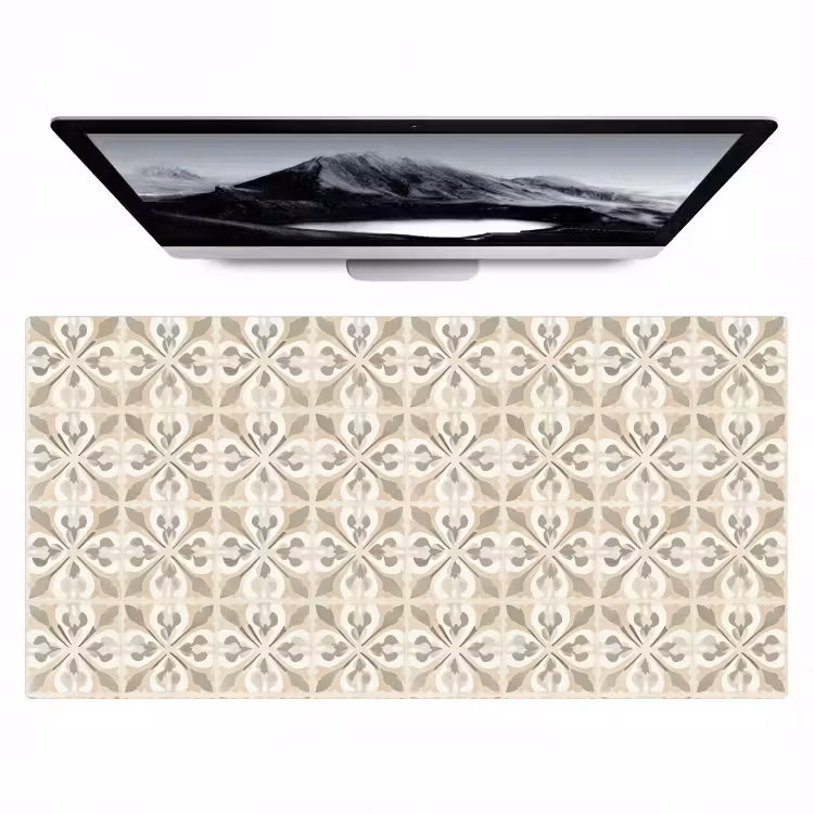 Tegel - Motief - Beige Muismat XXL klein 681 -zzz3d