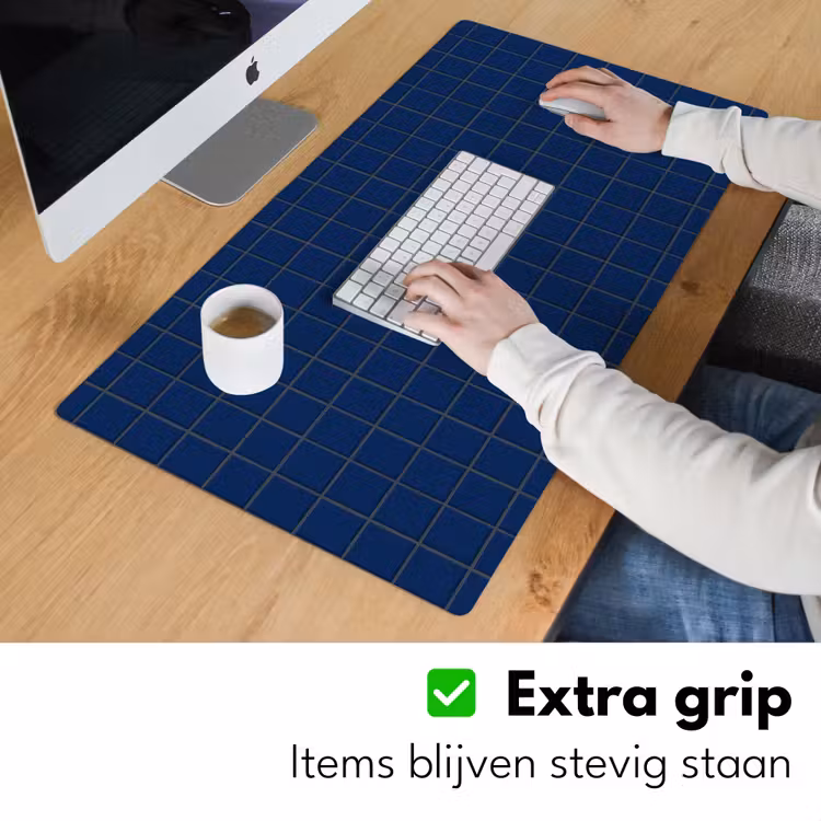 Tegel - Patroon - Blauw Muismat XXL klein 681 -sfeer3