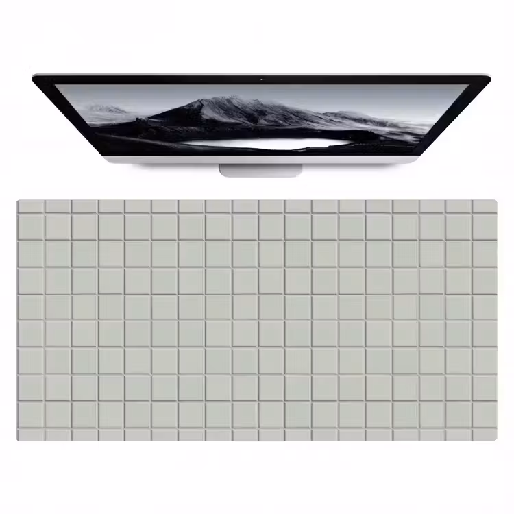 Tegel - Patroon - Lichtgroen Muismat XXL klein 681 -zzz3d