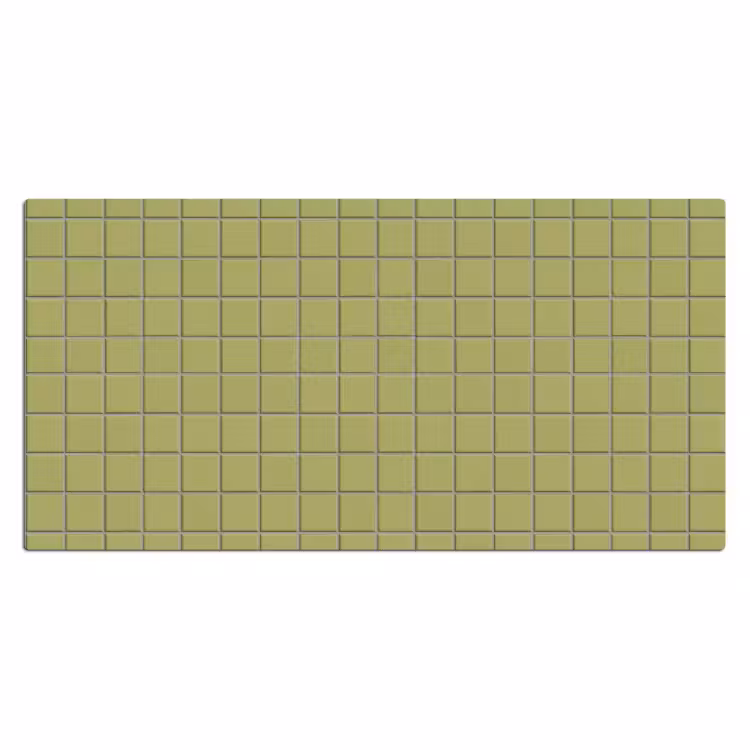 Tegel - Patroon - Olijfgroen Muismat XXL klein 681 -3d_leeg