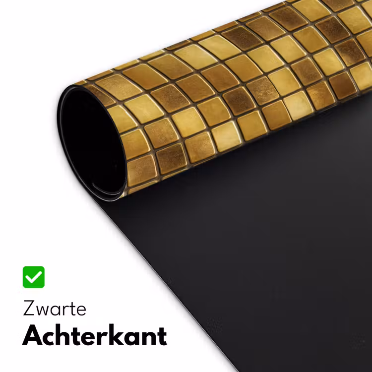 Tegels - Mozaïek - Luxe - Warm Goud Muismat XXL klein 681 -sfeer2