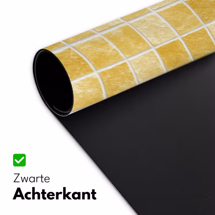 Tegels - Mozaïek - Textuur - Goudgeel Muismat XXL klein 681 -sfeer2
