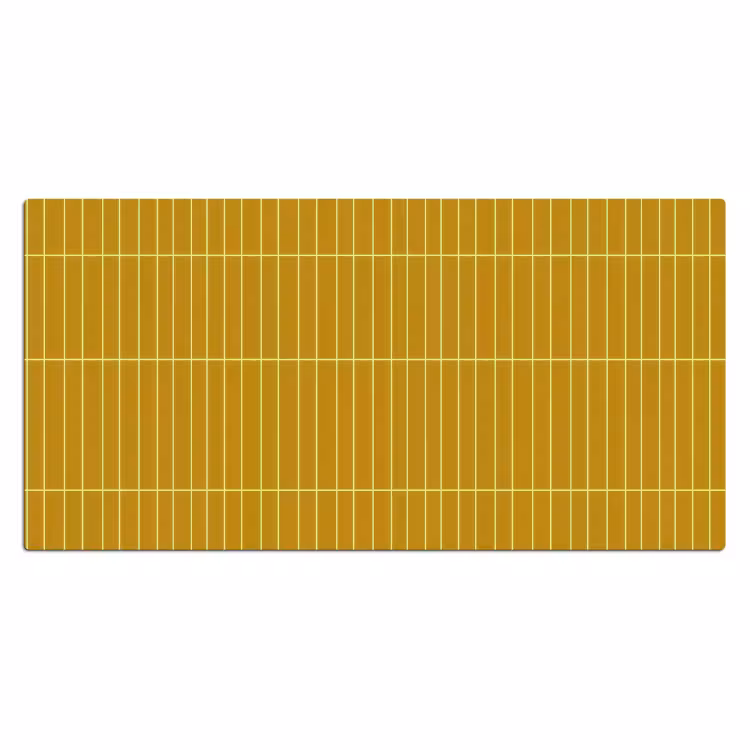Tegels - Verticaal - Mosterdgeel Muismat XXL klein 681 -3d_leeg