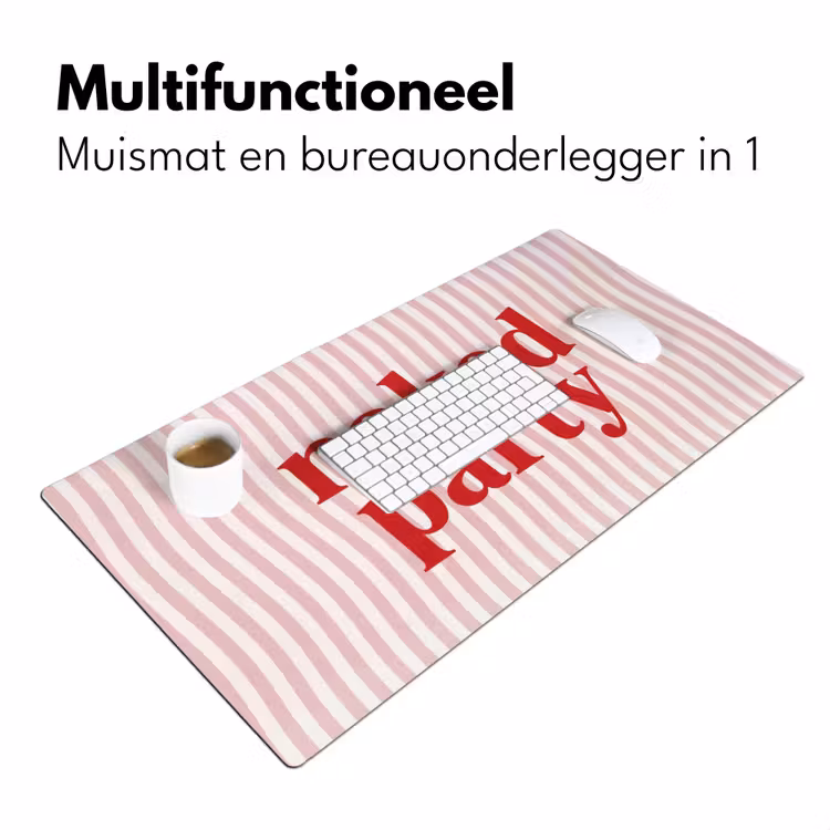 Tekst - Modern - Strepen Muismat XXL klein -sfeer4
