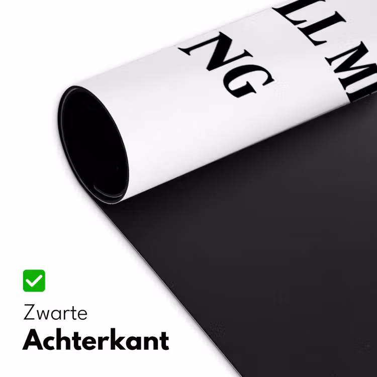 Tekst - Modern - Zwart - Wit Muismat XXL klein -sfeer2
