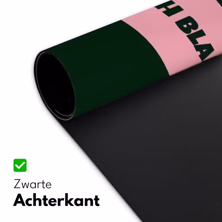 Tekstwolk - BLAH BLAH BLAH - Roze Muismat XXL klein -sfeer2