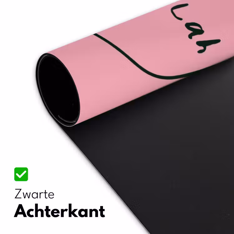 Tekstwolkje - BLAH BLAH BLAH - Roze Muismat XXL klein -sfeer2