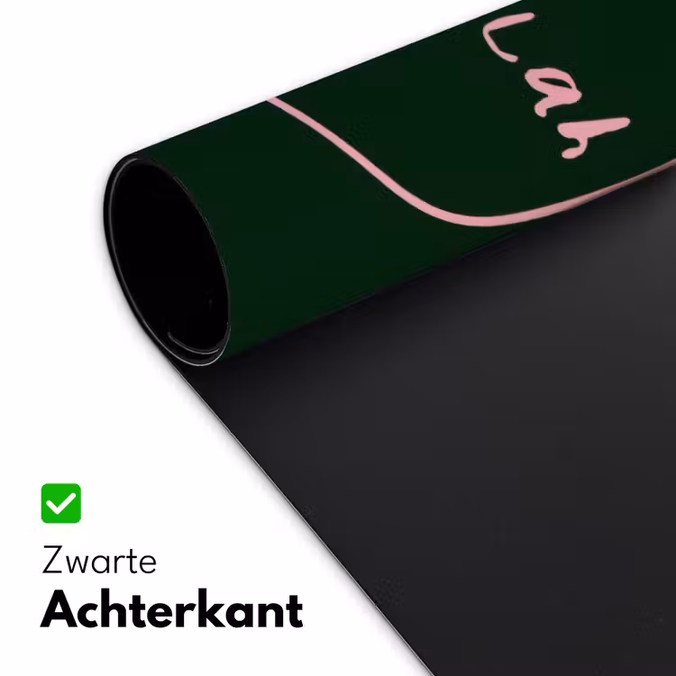 Tekstwolkje - Donkergroen - BLAH BLAH BLAH Muismat XXL klein -sfeer2