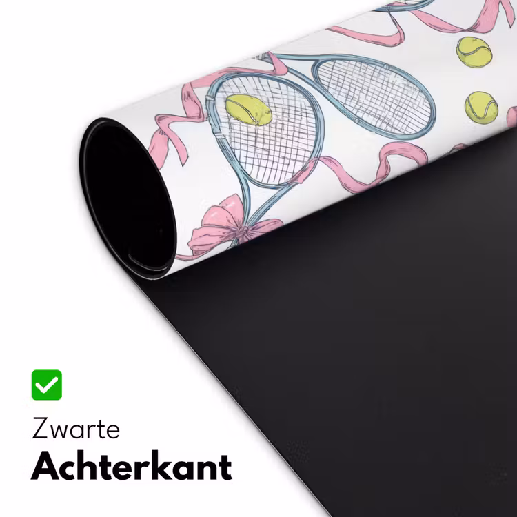 Tennis - Strikken - Kleurrijk Muismat XXL klein 681 -sfeer2