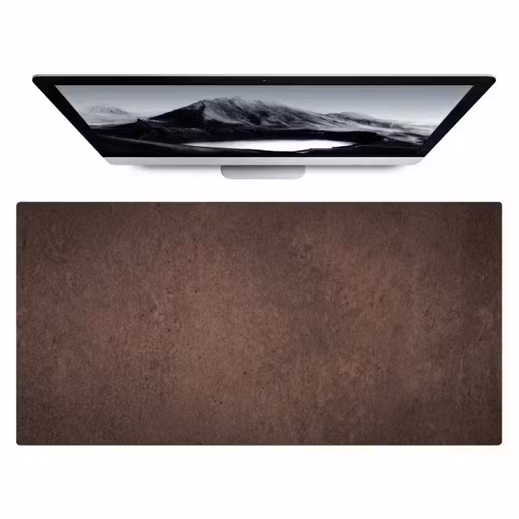 Textuur - Beton - Abstract - Donker - Bruin Muismat XXL klein -zzz3d