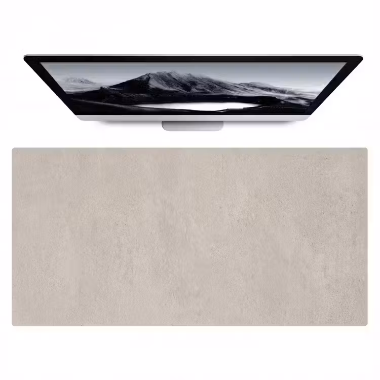 Textuur - Effen - Abstract - Beige Muismat XXL klein -zzz3d