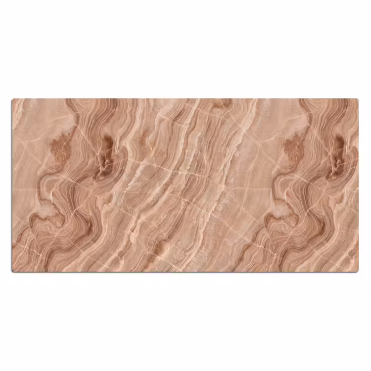 Textuur - Golvend - Abstract - Warm - Bruin Muismat XXL klein -3d_leeg