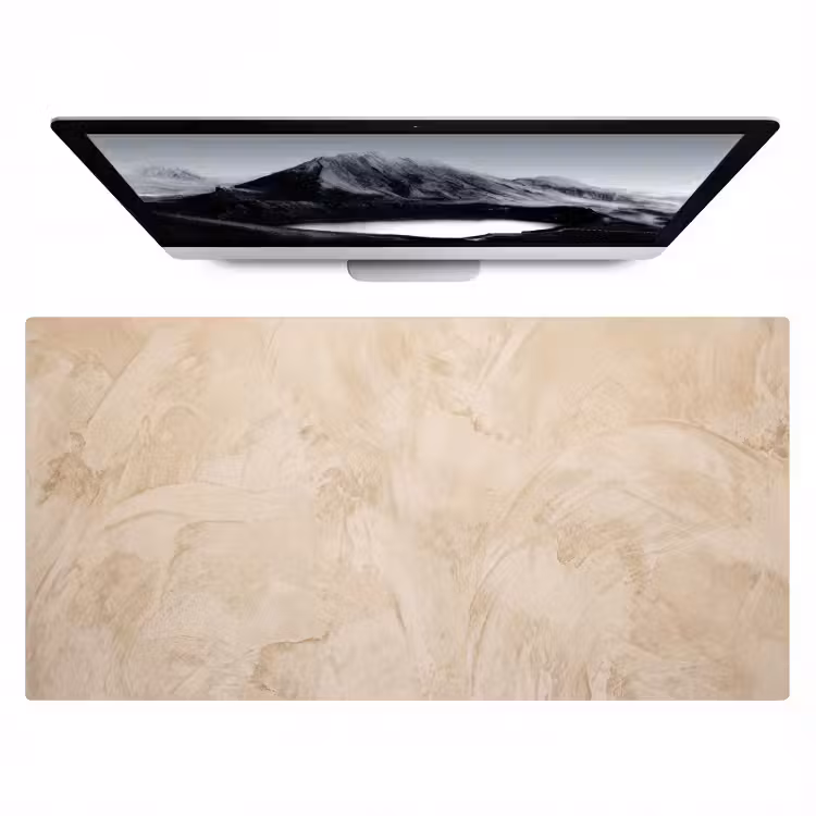 Textuur - Patroon - Abstract - Modern - Beige Muismat XXL klein -zzz3d