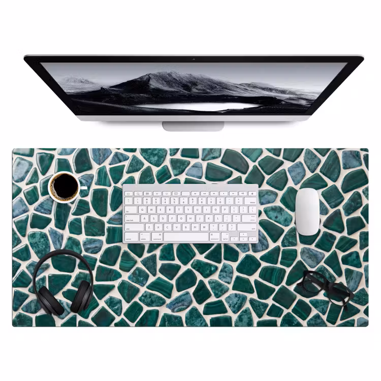 Textuur - Steen - Groen - Abstract - Patroon Muismat XXL klein -3d