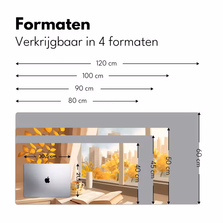 Thee - Boek - Thee - Herfst Muismat XXL klein -sfeer5