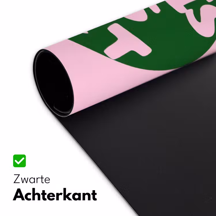 This is art - Tekst - Cirkel - Groen Muismat XXL klein -sfeer2