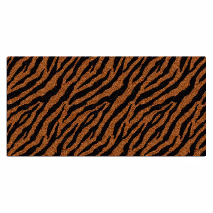 Tijger - Vacht - Zwart Muismat XXL klein 681 -3d_leeg