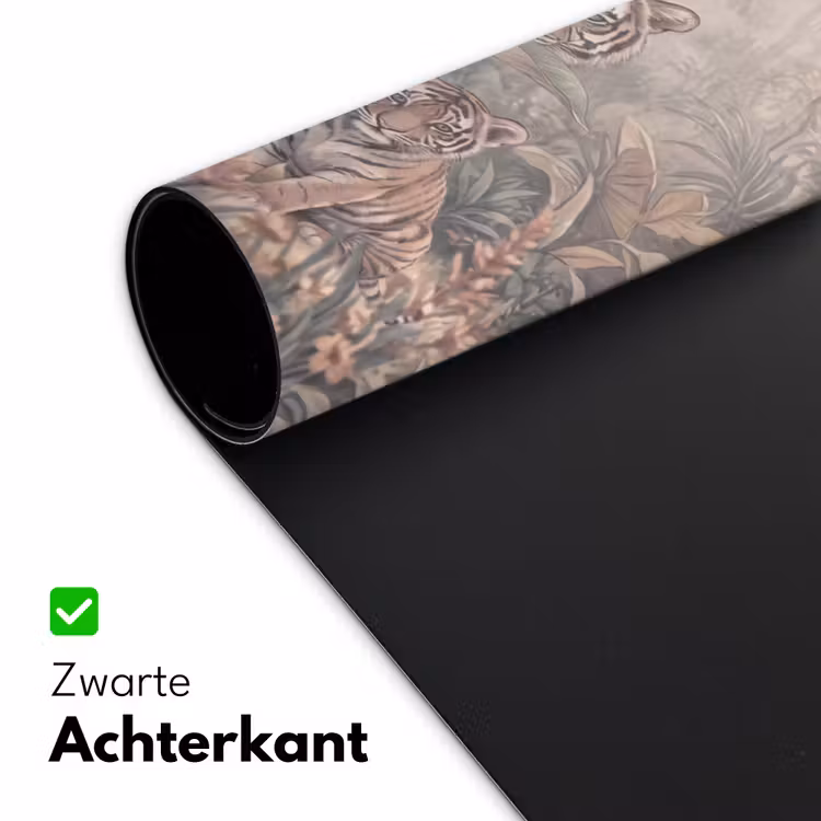 Tijger - Welp - Jungle - Illustratie - Dieren Muismat XXL klein -sfeer2