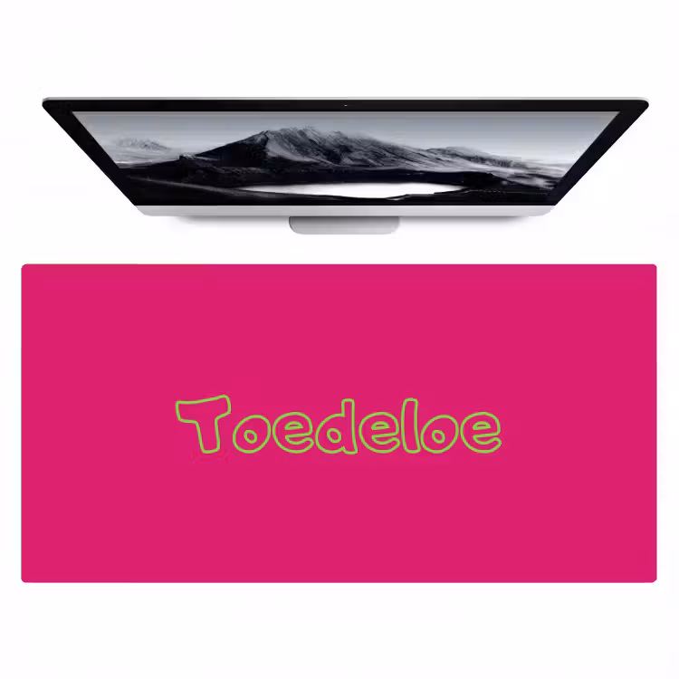 Toedeloe - Groen - Roze Muismat XXL klein -zzz3d