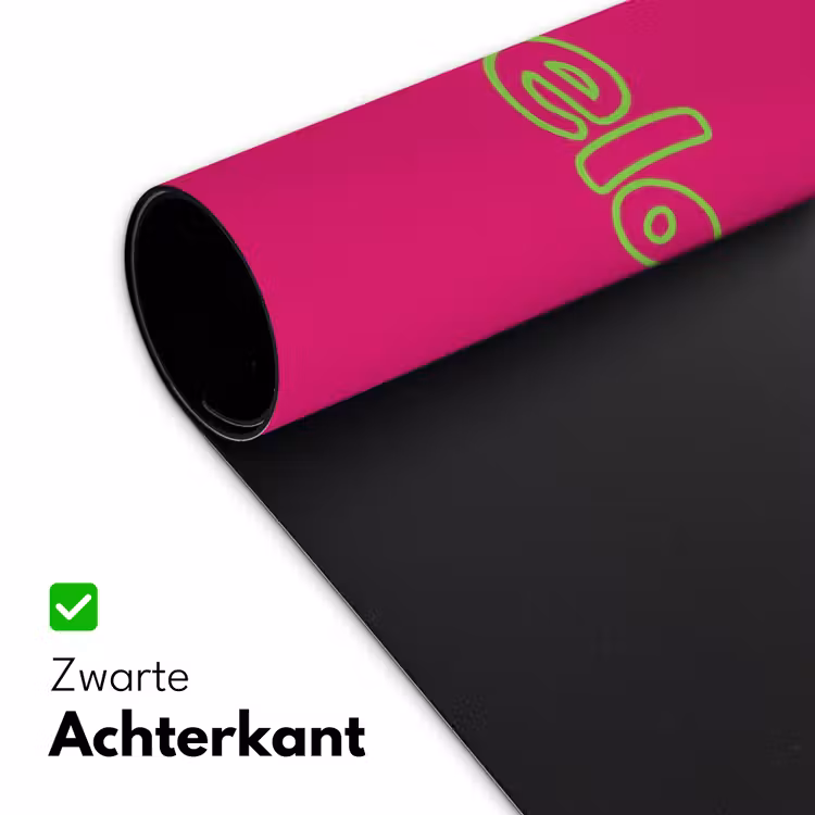 Toedeloe - Groen - Roze Muismat XXL klein -sfeer2