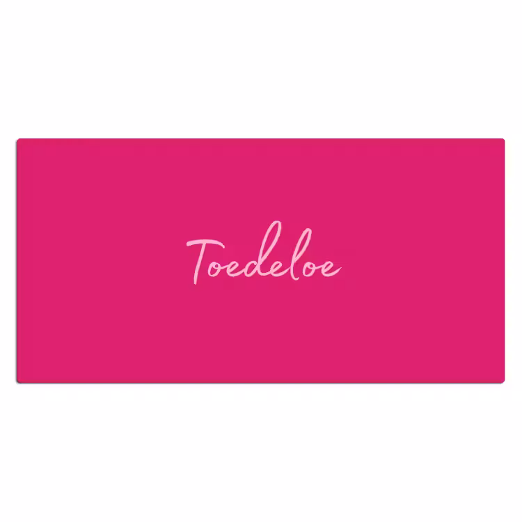 Toedeloe - Roze Muismat XXL klein -3d_leeg