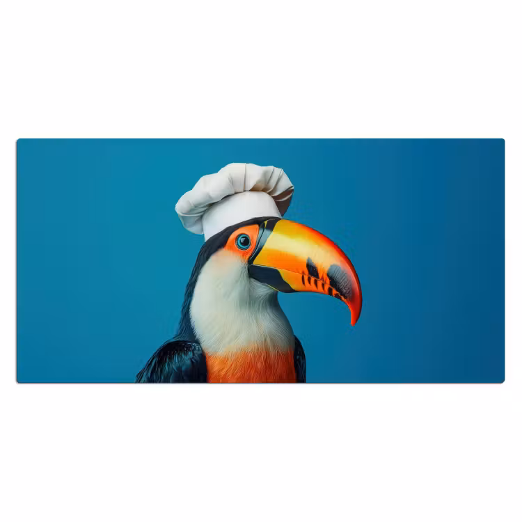 Toekan - Papegaai - Vogel - Koksmuts Muismat XXL klein -3d_leeg
