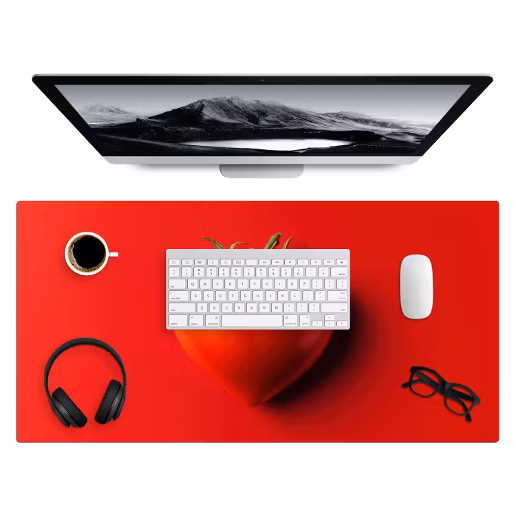 Tomaat - Rood - Hart Muismat XXL klein -3d