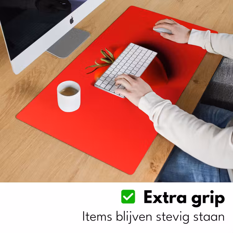 Tomaat - Rood - Hart Muismat XXL klein -sfeer3