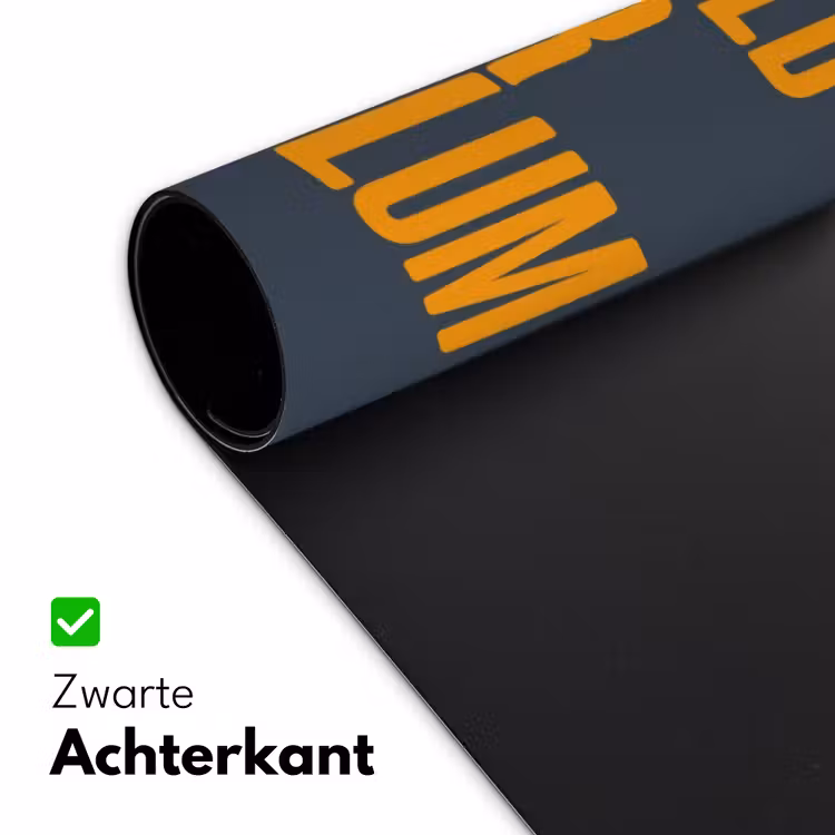 Too old for heidi klum - Geel - Blauw Muismat XXL klein -sfeer2